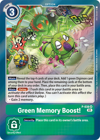 Green Memory Boost! [P-038] [Promotional Cards]