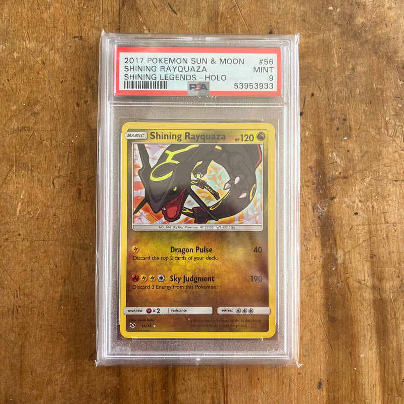 PSA 9 Mint Shining Rayquaza Holo 2017 (56/73) [Sun & Moon: Shining Legends]