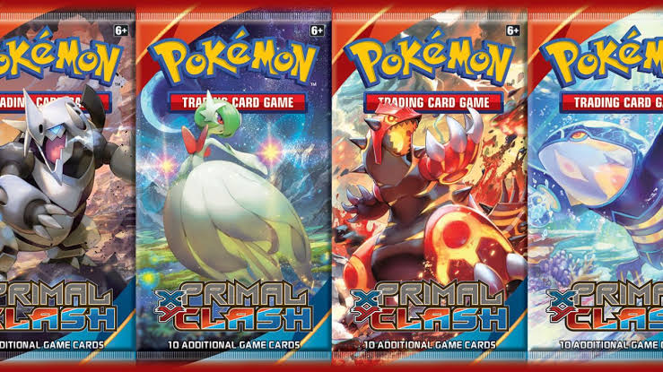 XY: Primal Clash Art Set (4 Booster Packs)