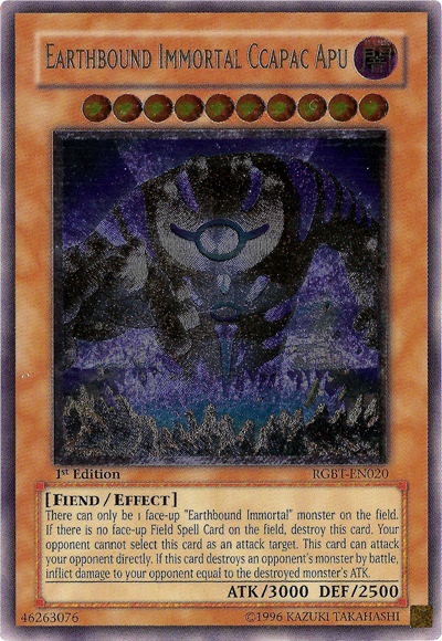 Earthbound Immortal Ccapac Apu (UTR) [RGBT-EN020] Ultimate Rare