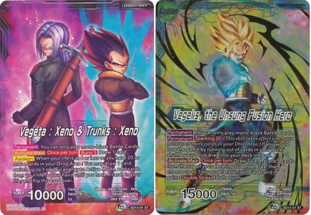 Vegeta: Xeno & Trunks Xeno // Vegeks, the Unsung Fusion Hero (Starter Deck Exclusive) [SD14-01]