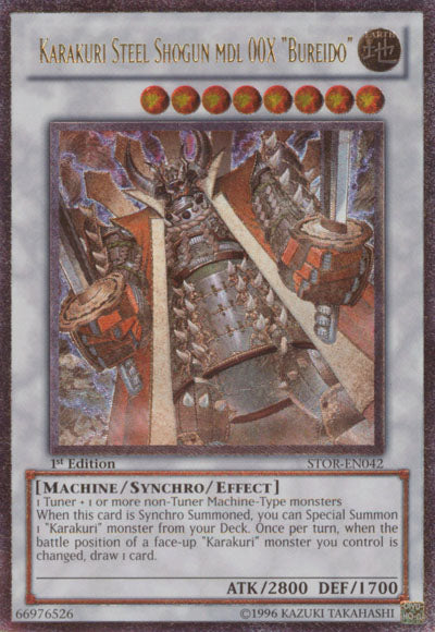 Karakuri Steel Shogun mdl 00X "Bureido" (UTR) [STOR-EN042] Ultimate Rare