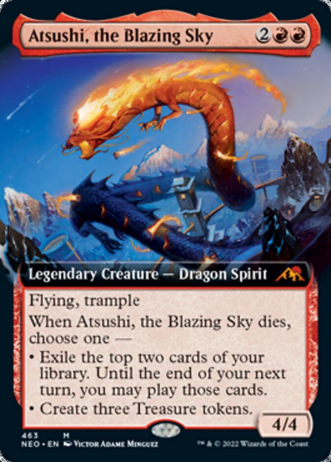 Atsushi, the Blazing Sky (Extended) [Kamigawa: Neon Dynasty]