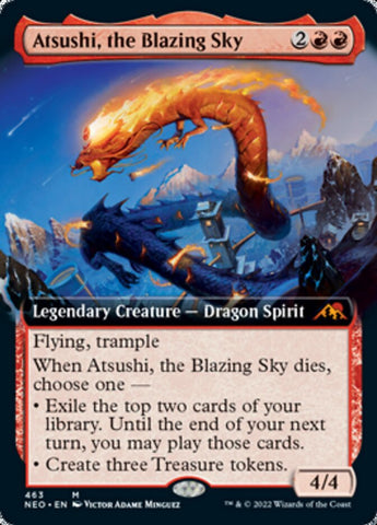 Atsushi, the Blazing Sky (Extended) [Kamigawa: Neon Dynasty]