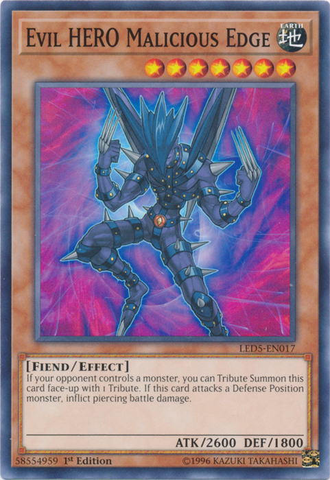 Evil HERO Malicious Edge [LED5-EN017] Common