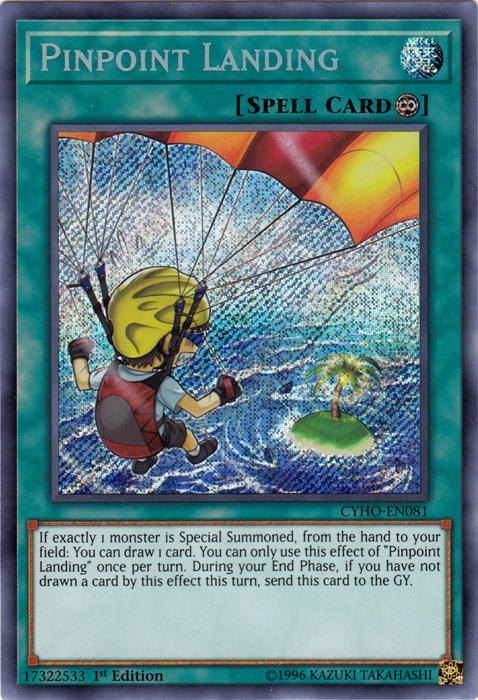 Pinpoint Landing [CYHO-EN081] Secret Rare