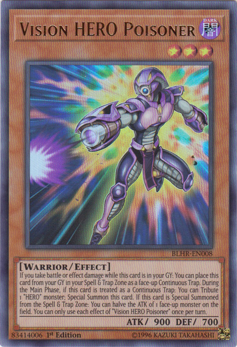 Vision HERO Poisoner [BLHR-EN008] Ultra Rare