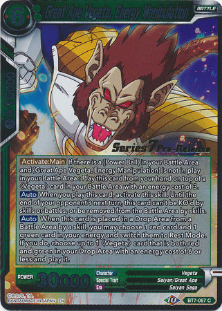 Great Ape Vegeta, Energy Manipulation (Assault of the Saiyans) [BT7-057_PR]