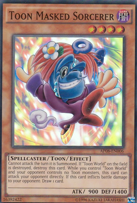 Toon Masked Sorcerer [AP08-EN006] Super Rare