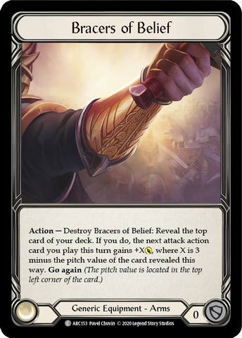 Bracers of Belief [ARC153] Unlimited Edition Rainbow Foil