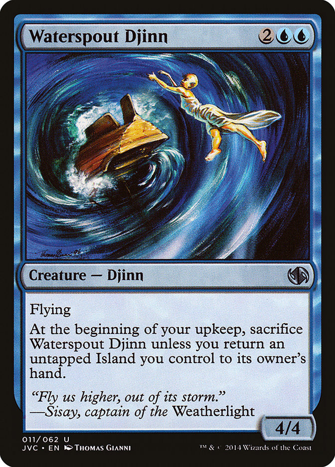 Waterspout Djinn [Duel Decks Anthology]