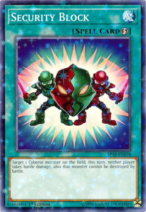 Security Block (Starfoil) [SP18-EN038] Starfoil Rare