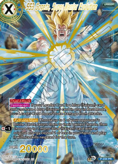 SS3 Gogeta, Super Warrior Evolution (Alternate Art) (P-234) [Special A