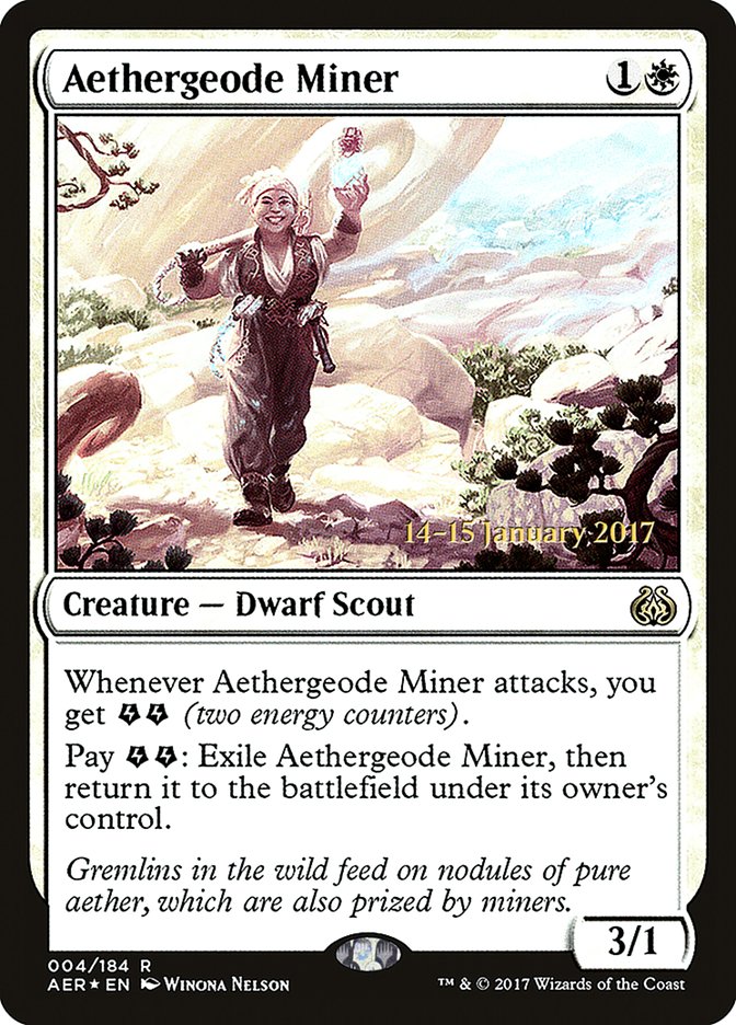 Aethergeode Miner (Prerelease Promo) [Aether Revolt Prerelease Promos]