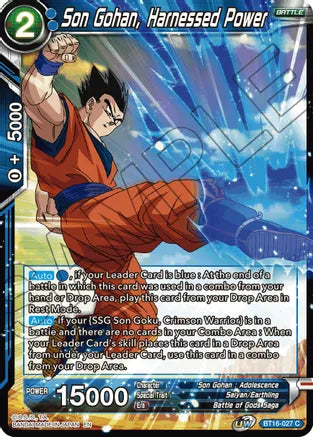 Son Gohan, Harnessed Power [BT16-027]