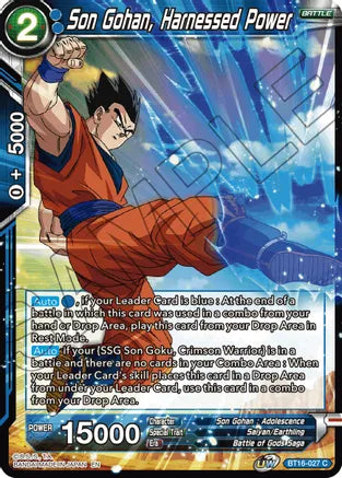Son Gohan, Harnessed Power [BT16-027]