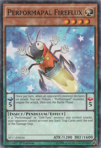 Performapal Fireflux (Starfoil) [SP17-EN034] Starfoil Rare