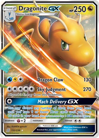 PSA 9 Dragonite GX (152/236) [Sun & Moon: Unified Minds]