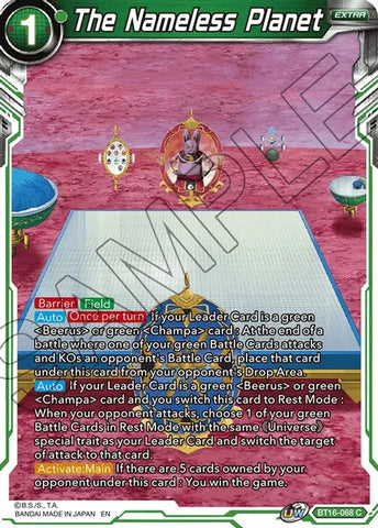 The Nameless Planet [BT16-068]