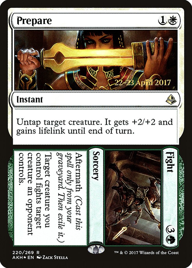 Prepare // Fight (Prerelease Promo) [Amonkhet Prerelease Promos]