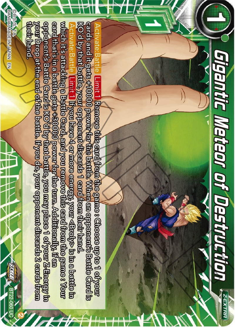 Gigantic Meteor of Destruction (BT22-060) [Critical Blow]
