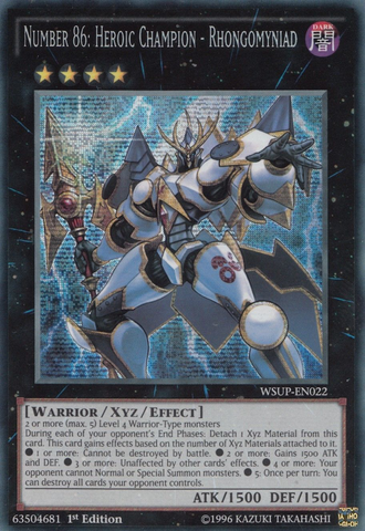 Number 86: Heroic Champion - Rhongomyniad [WSUP-EN022] Prismatic Secret Rare