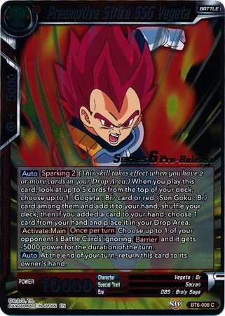Preemptive Strike SSG Vegeta (Destroyer Kings) [BT6-008_PR]