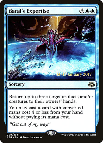 Baral's Expertise (Prerelease Promo) [Aether Revolt Prerelease Promos]