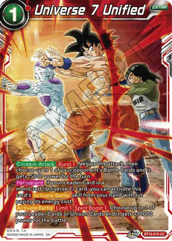 Universe 7 Unified [BT16-019]