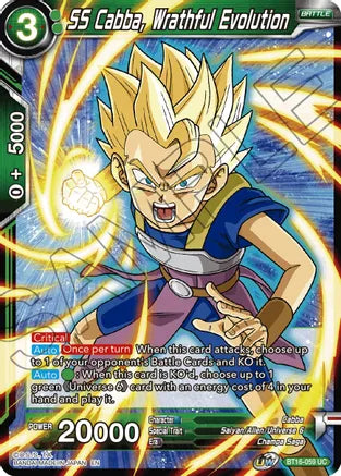 SS Cabba, Wrathful Evolution [BT16-059]