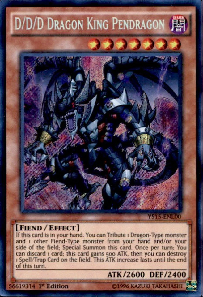 D/D/D Dragon King Pendragon [YS15-END00] Ultra Rare
