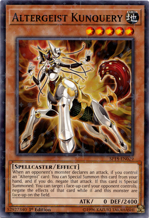 Altergeist Kunquery (Starfoil) [SP18-EN029] Starfoil Rare