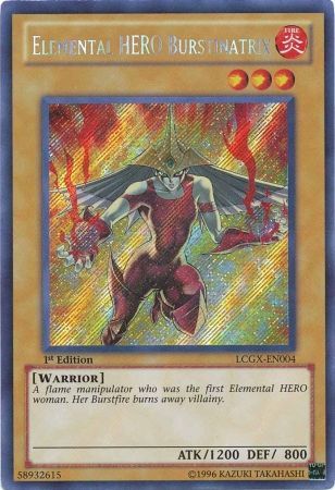 Elemental HERO Burstinatrix (Alternate Art) [LCGX-EN004] Secret Rare