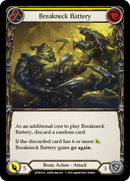 Breakneck Battery (Yellow) [WTR012-R] Alpha Print Rainbow Foil