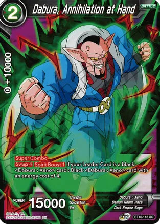 Dabura, Annihilation at Hand [BT16-113]
