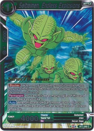 Saibaimen, Endless Explosions (Assault of the Saiyans) [BT7-068_PR]