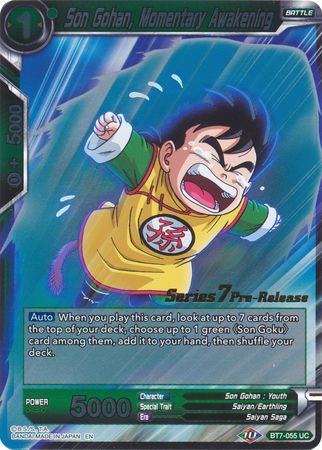 Son Gohan, Momentary Awakening (Assault of the Saiyans) [BT7-055_PR]