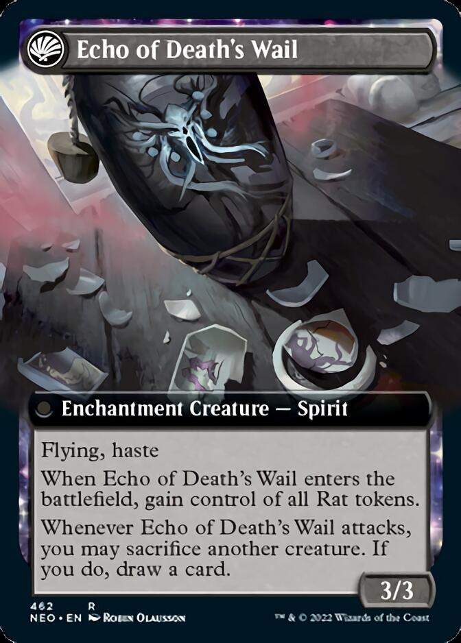 Tribute to Horobi // Echo of Death's Wail (Extended) [Kamigawa: Neon Dynasty]