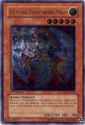 Celestia, Lightsworn Angel (UTR) [LODT-EN024] Ultimate Rare