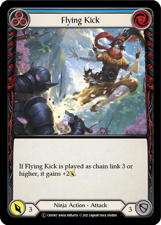 Soulbead Strike (Blue) (Rainbow Foil) [CRU065-RF] Unlimited Rainbow Foil