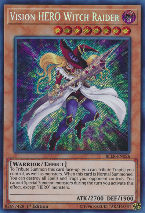 Vision HERO Witch Raider [BLLR-EN026] Secret Rare