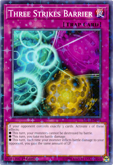 Three Strikes Barrier (Starfoil) [SP18-EN045] Starfoil Rare