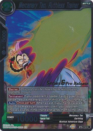 Mercenary Tao, Ruthless Trainer (Destroyer Kings) [BT6-112_PR]