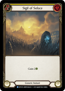 Sigil of Solace (Yellow) [WTR174] Unlimited Edition Rainbow Foil