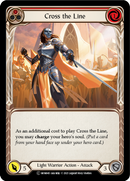 Cross the Line (Red) (Rainbow Foil) [U-MON045-RF] Unlimited Edition Rainbow Foil