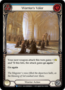 Warrior's Valor (Blue) [WTR131] Unlimited Edition Rainbow Foil