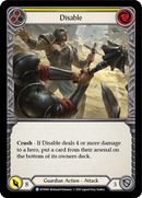 Disable (Yellow) [WTR049] Unlimited Edition Rainbow Foil