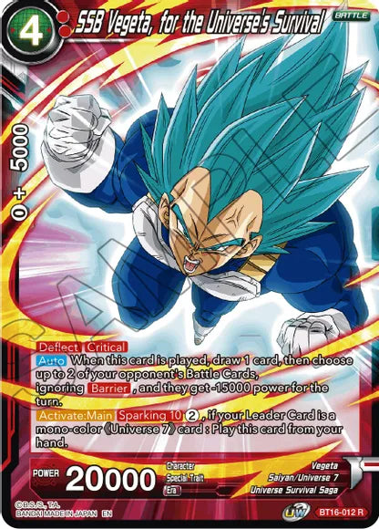 SSB Vegeta, for the Universe's Survival [BT16-012]