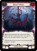 Blood Tribute (Red) (Rainbow Foil) [U-MON215-RF] Unlimited Edition Rainbow Foil