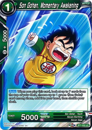 Son Gohan, Momentary Awakening [BT7-055]